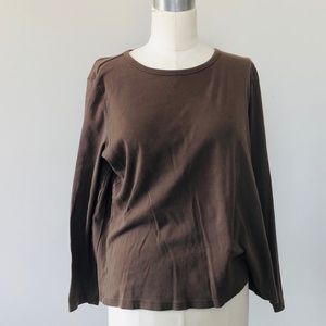 St Johns Bay Brown XL long sleeve pullover